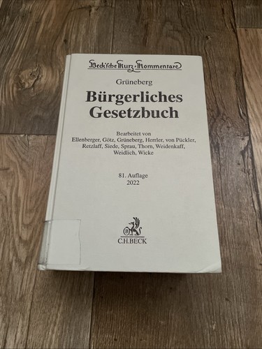 Grüneberg bgb bürgerliches - grüneberg,