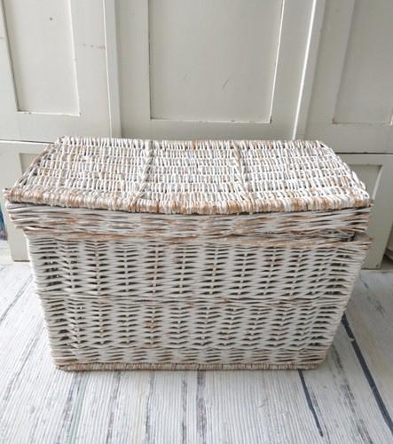 Shabby chic rattantruhe weiß - chic,