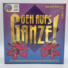Geh aufs Ganze Zonk Gesellschaftsspiel SAT 1 1995 Braintrust Games NEU OVP Rar !