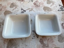 Bauscher Weiden Schüssel Schalen Porzellan viereckig Weiß E27 E30