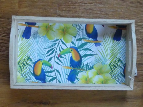 Tablett tukan tucan - tablett, blumen