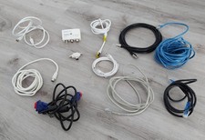 Diverse Kabel Adapter LAN USB VGA Audio TV Kaltgeräte
