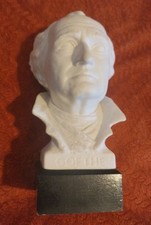 Goebel Büste Johann Wolfgang von Goethe Bisquitporzellan-Bochmann signiert-23 cm
