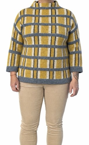 Karierter damenpullover - karierter,