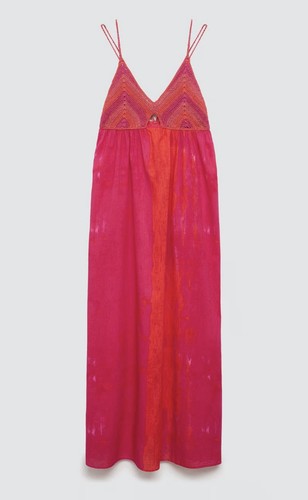 Häkelkleid mango pink and - pink,