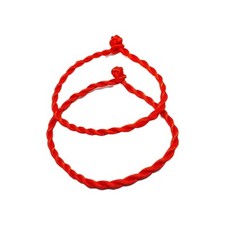 Glückliches rotes Armband x 2 Unisex Kabbala chinesischer Schutz rote Kordel authentisch UK