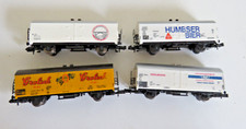 4 x Güterwagen Humbser Grolsch u.a. Fleischmann Minitrix u.a. Spur N OVP