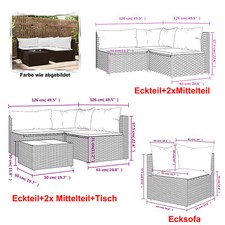 Rattan Sitzgruppe Lounge