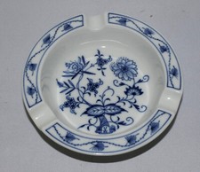 Meissen Porzellan Aschenbecher Zwiebelmuster Neuer Ausschnitt Ø 12,5  cm 1. Wahl