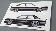 Audi 80 GTE Sticker Silhouette