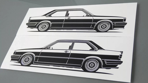 Audi gte sticker - audi, silhouette