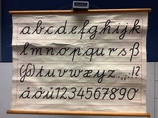  Schulwandkarte Lateinische Ausgangsschrift. 