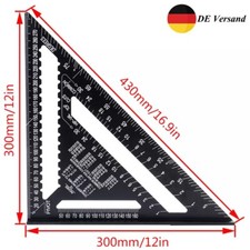 Profi.Zimmermannswinkel 12 Zoll Metrische Anschlagwinkeldreieck Winkelmesser Top