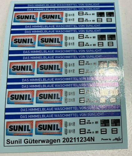 Sunil güterwagen decals 160 - güterwagen,