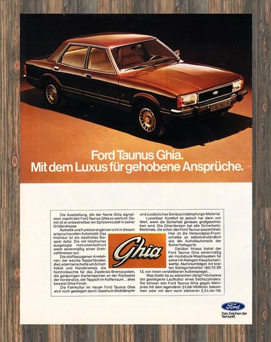 Ford taunus ghia reklame - ford,