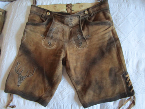 Echt leder trachten lederhose - echt,