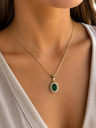 Karat goldkette mit - 14,