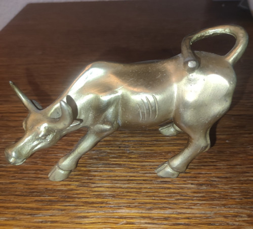 Stier dekofigur skulptur - stier, aus