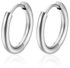 Edelstahl Creolen Ohrringe