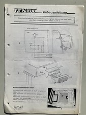 Anbauanleitung Fendt Farmer 250 V - 275 S, Arbeitsscheinwerfer, 1988, Kopie