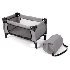 Bayer Chic 2000 Puppen-Reisebett Deluxe Melange grau TOP