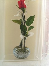 Rosenvase lauscha glas - lauscha,