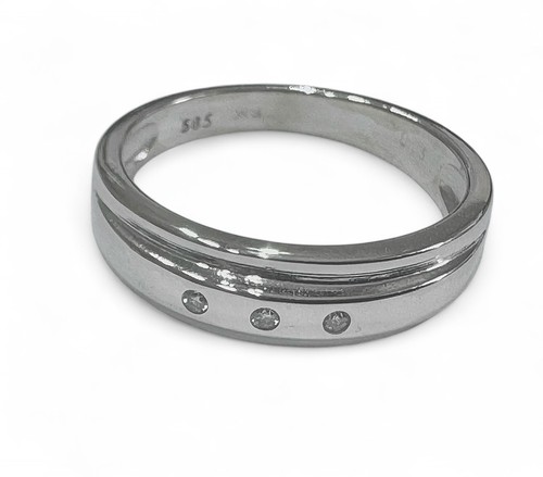 Weißgoldring 585 mit - weißgoldring, 585/-