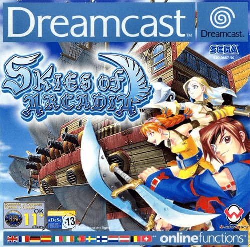 Skies arcadia sega - skies, of