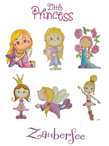 Bügelmotiv prinzessin fee - prinzessin,