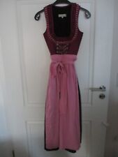 Langes Dirndl 90 cm mit Seidenschürze Vintage (Tramontana)  Gr.  34