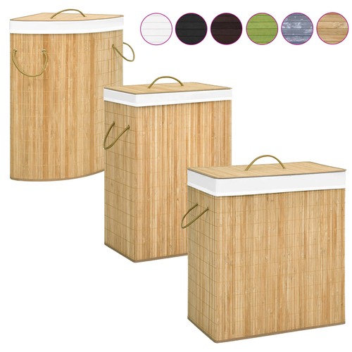 100l bambusb wäschekorb - 60/72/100l,