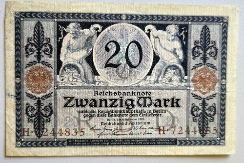 Reichsmark schein 1915 - reichsmark,