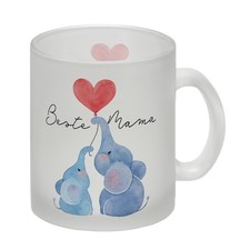 Elefant Mutter und Kind Glas