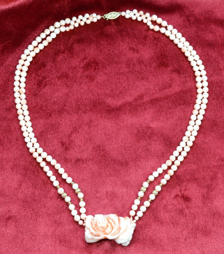 Engelshaut koralle collier - engelshaut,