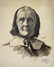 Ältere Frau Haube Portrait