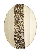 Leuchte Wandlampe Zara Handgefertigt in Bali Naturmaterialien Cocosfaser, -ringe