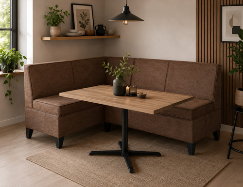 Eckbank look braun cord - eckbank,