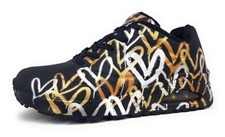 Skechers Uno - Metallic Love Sportschuhe Damen Trainingsschuhe Sneaker Schwarz F