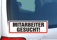 Mitarbeiter gesucht - Aufkleber Auto Folie Sticker Car 25 Sorten