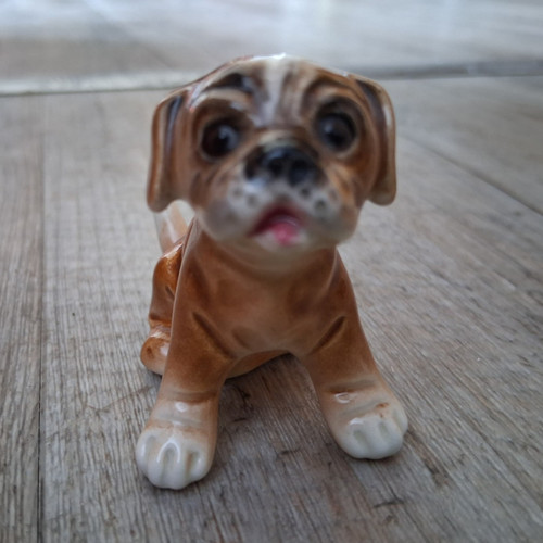Goebel porzellanfigur hund - porzellanfigur,
