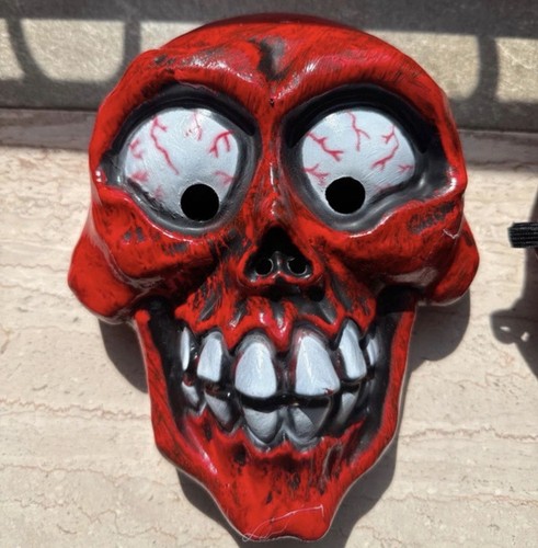 Horror totenkopf halbmaske - halbmaske, aus