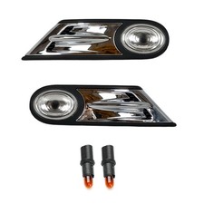 2x Chrom Seitenblinker für