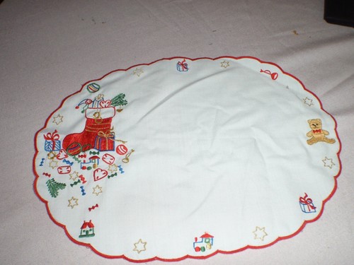 Weihnachtsdeckchen oval - weihnachtsdeckchen,,