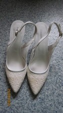 Damen Hochzeits Pumps in weiß/beige, Größe 40, Neu und ungetragen!