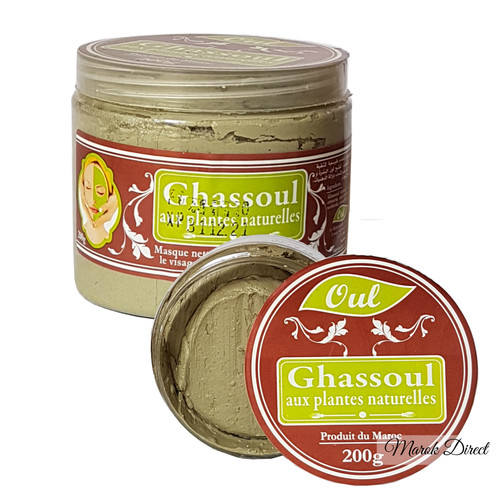 Ghassoul ton gesichtsmaske - ton,