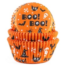House of Marie Cupcake Förmchen Scary 5cm 50Stk. Muffin Muffinform Halloween