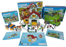 Playmobil 6927 6928 3317 Ponyhof Pony Transporte Kutsche  Ponyfarm OVP gebraucht