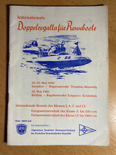 Rennprogramm Motorbootrennen EM Dresden Rochlitz 1965 DDR A5 32 Seiten