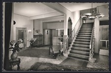 AK Hohenlimburg i. W., Hotel Bentheimer Hof, Empfangshalle, Treppenhaus 1963 