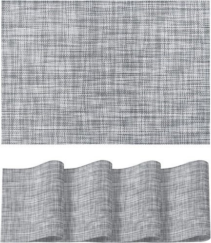 Woven grau pvc - grau, platzsets